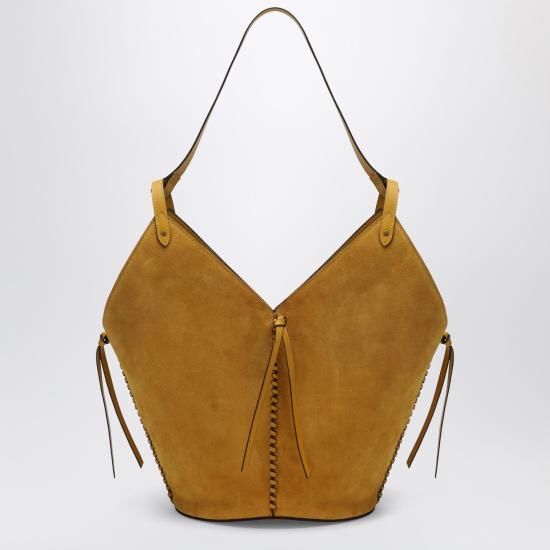 26SS 이자벨마랑 tampa 스웨이드 가죽 토트 백 PM0066FAC2C13M Yellow - ISABEL MARANT