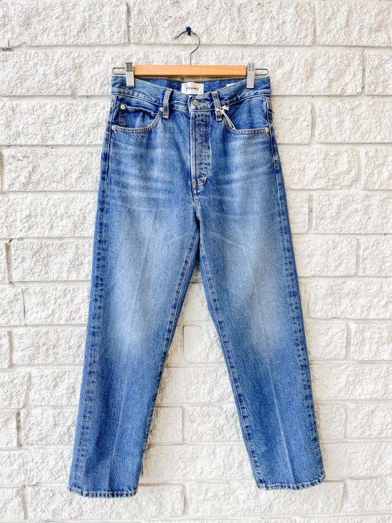  프레임 데님 팬츠 더 버티컬 크롭 진 드리프트