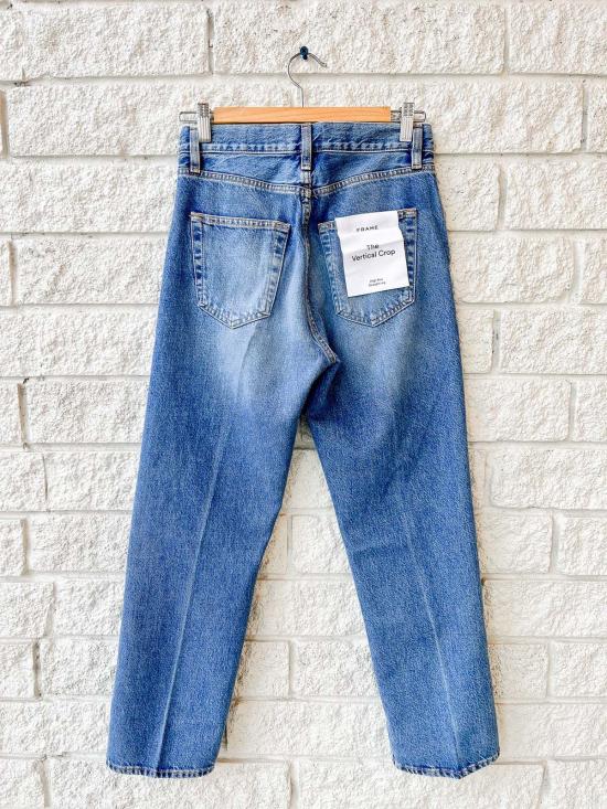  프레임 데님 팬츠 더 버티컬 크롭 진 드리프트 - FRAME