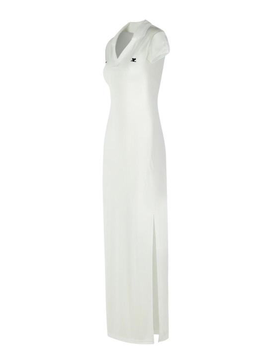 26SS 쿠레쥬 스포츠 폴로 롱 드레스 126JRO807JS01950098 White - COURREGES