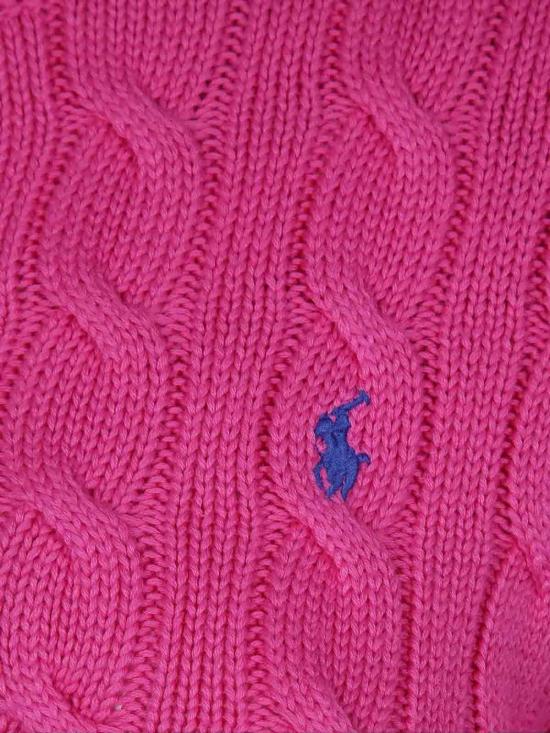  폴로 랄프로렌 포니 로고 자수 케이블 니트 크루넥 가디건 211891643019 Nude Neutrals - POLO RALPH LAUREN