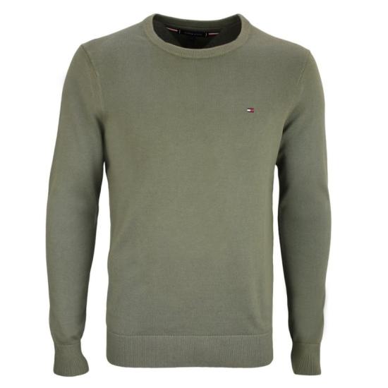 25FW 타미힐피거 스웨터 MW39999PLI BATTLE GREEN DOM