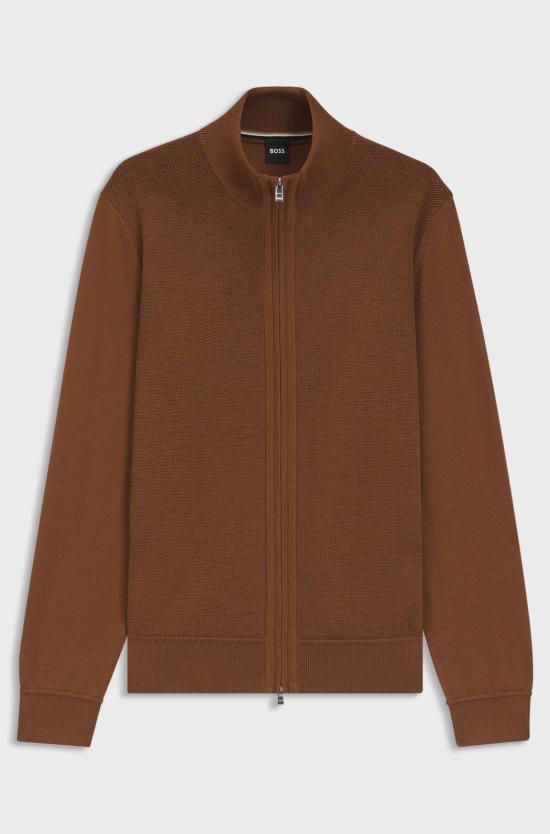 25FW 휴고보스 가디건 50543153217 MARRONE DOM