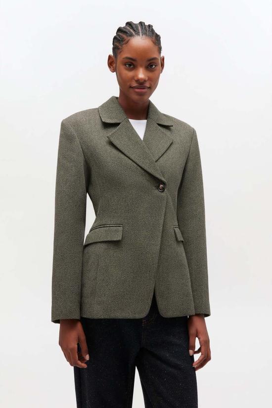  가니 수트 세트 Ganni Mouline 블레이저 포레스트 나이트 - GANNI