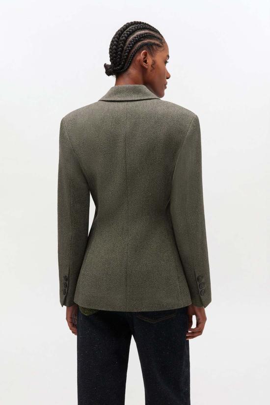  가니 수트 세트 Ganni Mouline 블레이저 포레스트 나이트 - GANNI