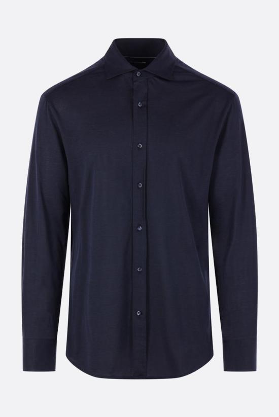 26SS 브루넬로 쿠치넬리 긴팔 셔츠 MD8216686C4425 BLUE