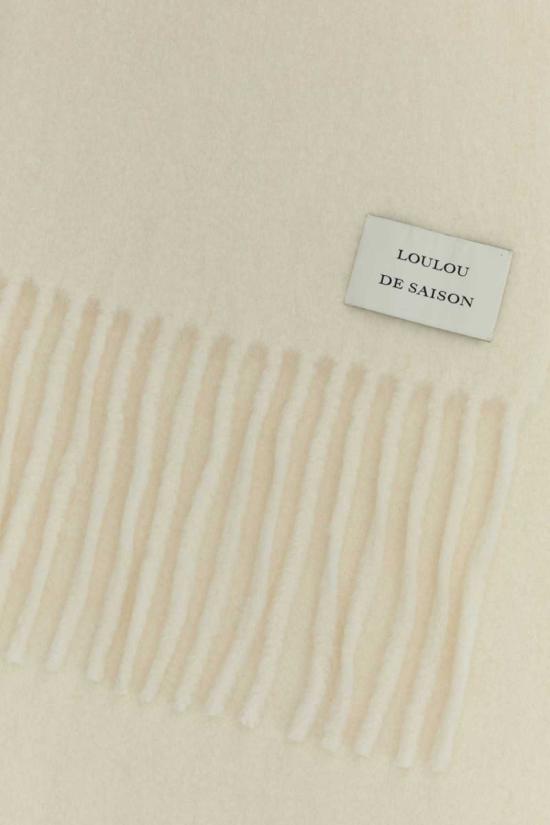25FW 루루 드 세종 머플러/스카프 SANTO IVORY Beige - LOULOU DE SAISON