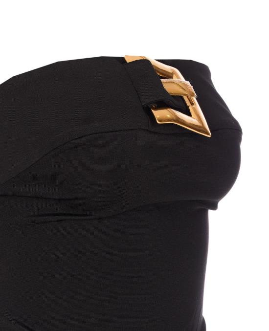 26SS 발망 롱 원피스 RG080JL050PA Black - BALMAIN