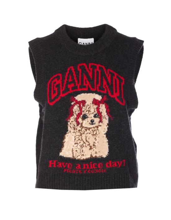 26SS 가니 스웨터 A1070264052 Black