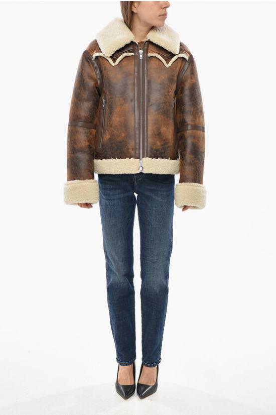  스탠드스튜디오 무스탕 61957 9073 LESSIE87130 Brown - STAND