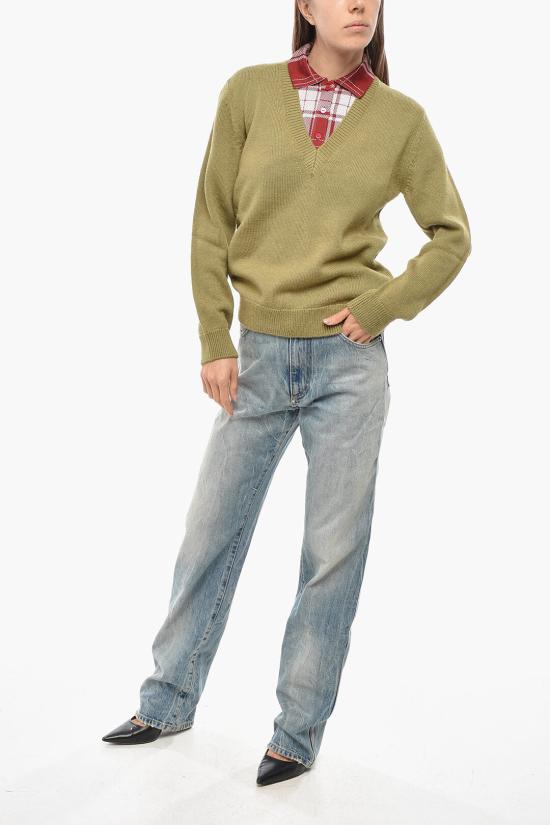  로에베 터틀넥 S540Y14KEQ4107 Green - LOEWE