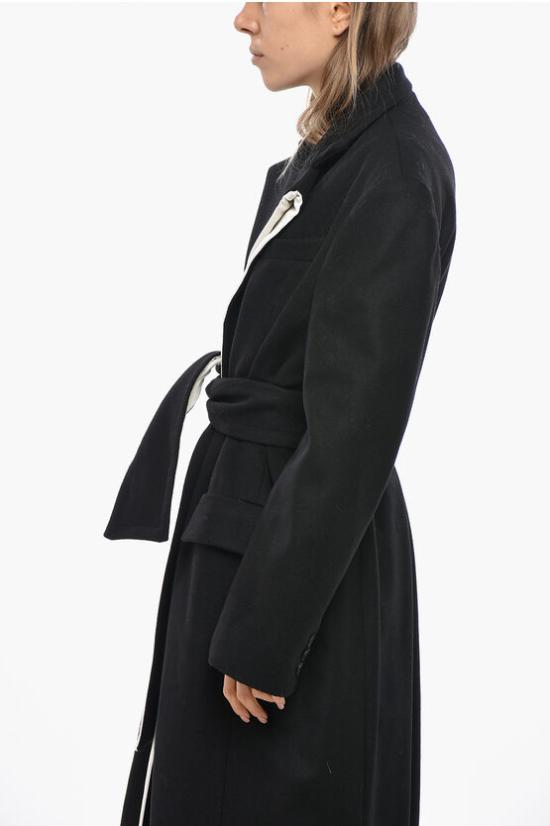  유돈초이 코트 EC24PF2C 002 C BLACK CREAM Black - EUDON CHOI