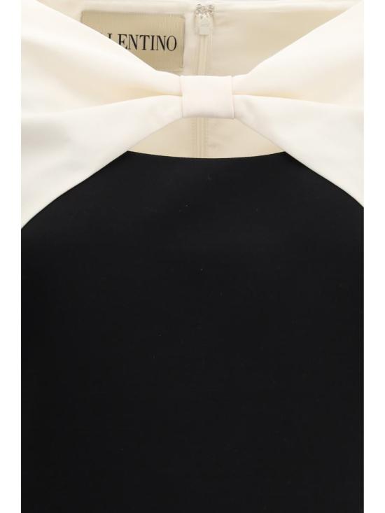 26SS 발렌티노 가라바니 미디 원피스 8B3VAJ061CF 0NA Black - VALENTINO GARAVANI