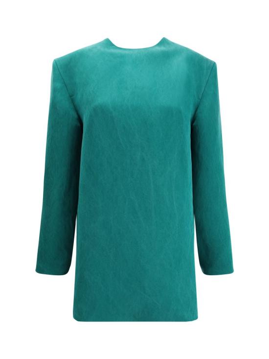 25FW 생로랑 숏 원피스 848977Y5J30 3129 GREEN