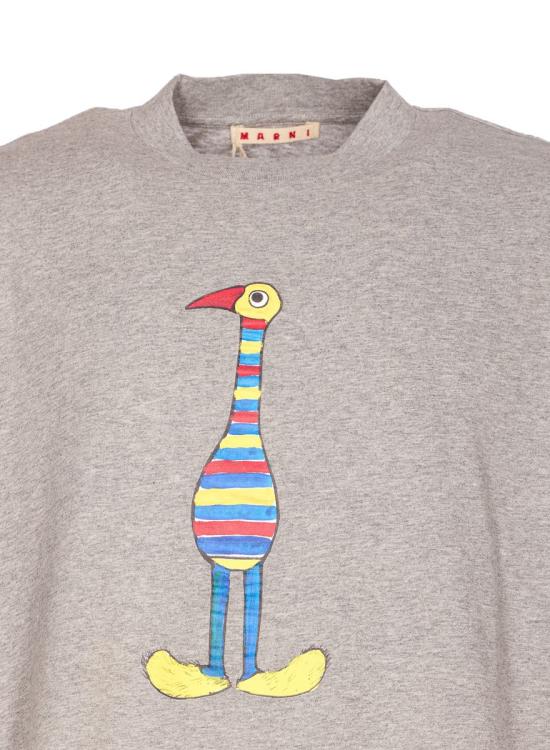 26SS 마르니 반팔 티셔츠 HUMU02233PUSCY98LON38 GREY - MARNI