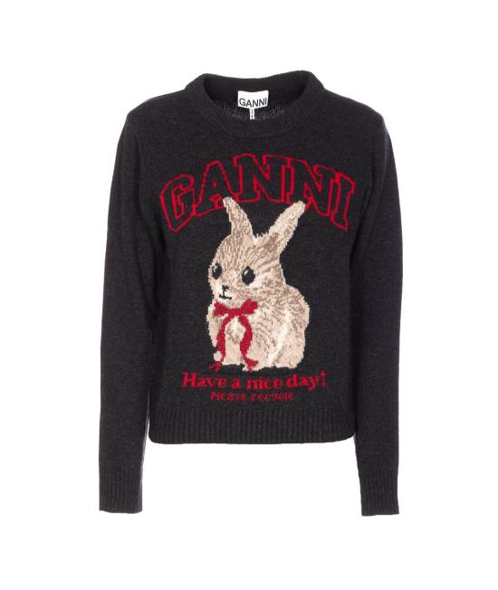 26SS 가니 스웨터 A1070265252 Black