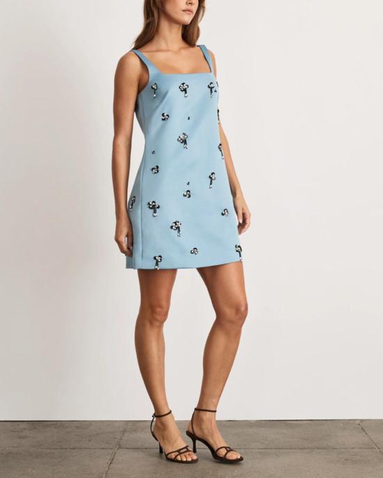  타냐 테일러 숏 원피스 바튼 드레스 클라우디 시폼 - TANYA TAYLOR