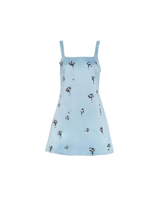  타냐 테일러 숏 원피스 바튼 드레스 클라우디 시폼