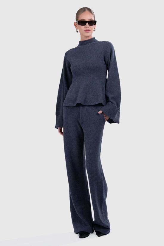  파렌테지 터틀넥 아델린 탑 스틸