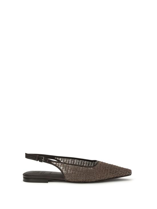 26SS 브루넬로 쿠치넬리 플랫 슈즈 MZGAC3206 C8279 BROWN