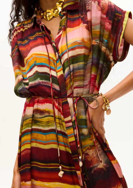  캐롤리나 케이 롱 원피스 Carolina K Valerie 카프탄 드레스 루비 마블