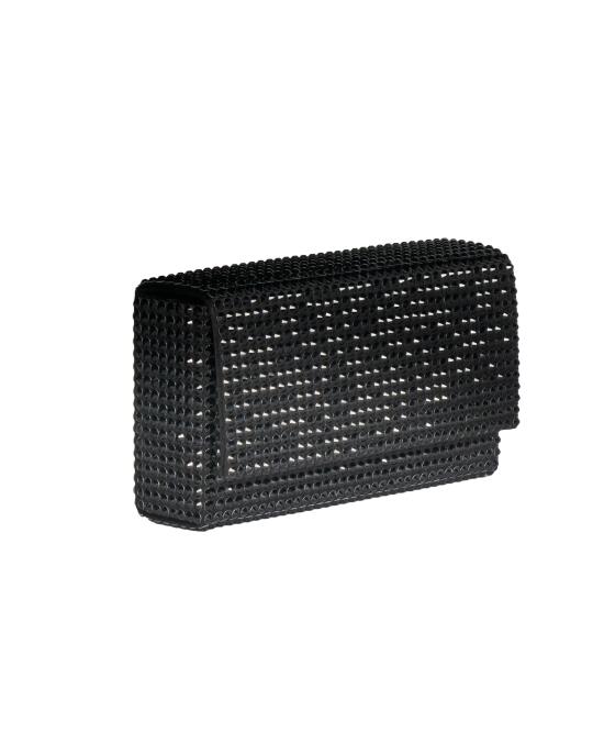 25FW 아미나 무아디 클러치/파우치 PALOMAMINISATIN BLACKJETBLACK