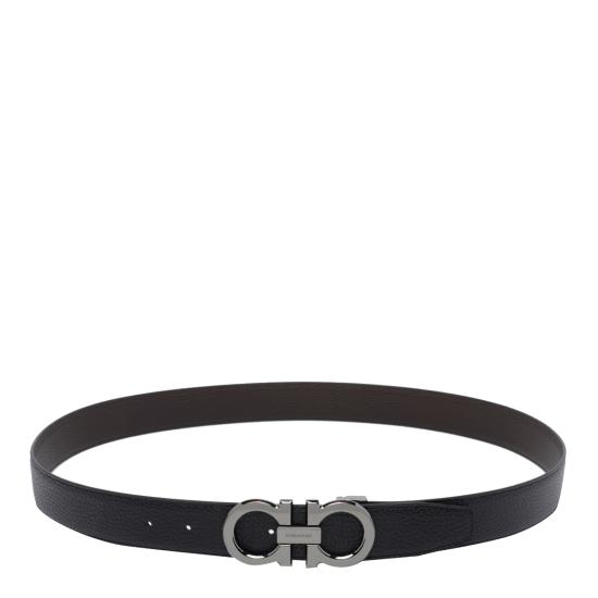 26SS 살바토레 페라가모 가죽 벨트 689134 679710NERO Black