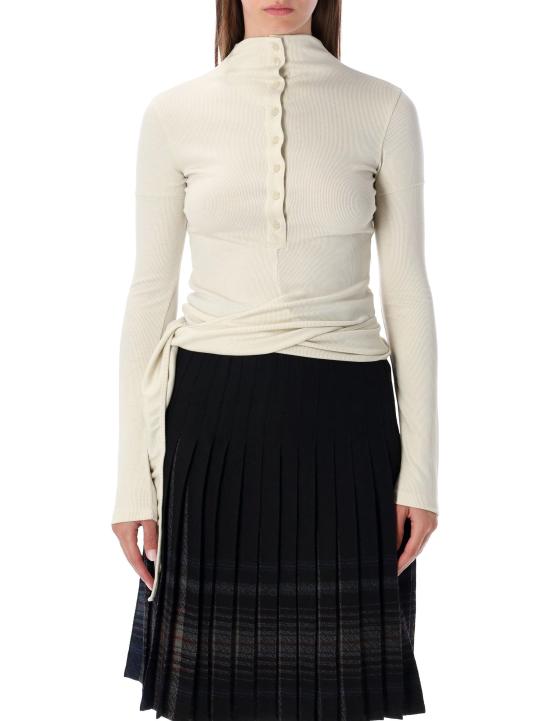 25FW 로우클래식 반팔 티셔츠 LW253TS04CR 0075 CREAM