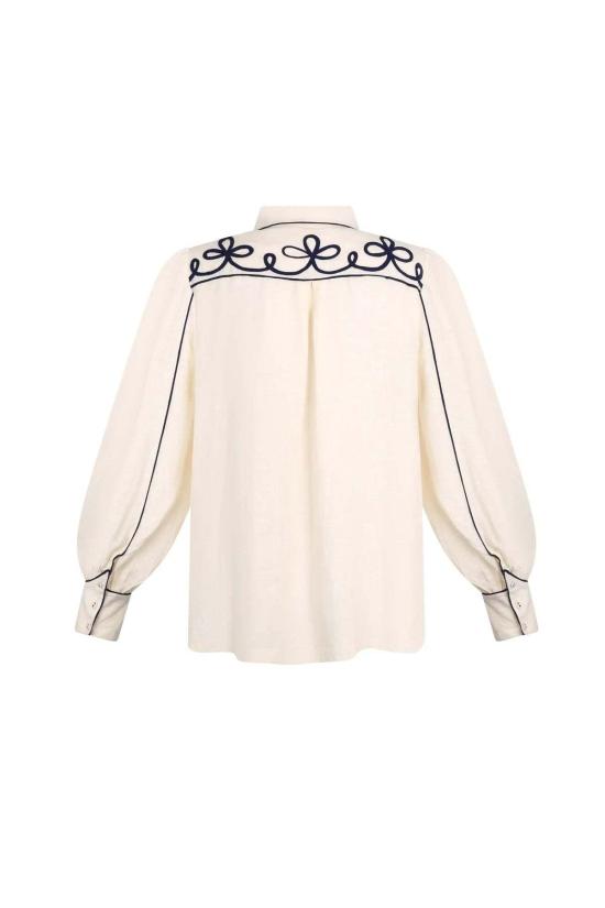  캐롤리나 케이 블라우스 캐롤라이나 K 켄달 셔츠 가데니아 - CAROLINA K