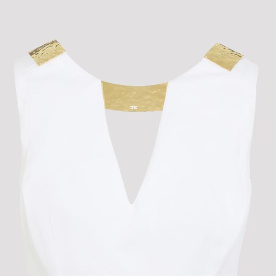 26SS 엘리자베타프랜치 숏 원피스 AB85661E2 360 AVORIO - ELISABETTA FRANCHI