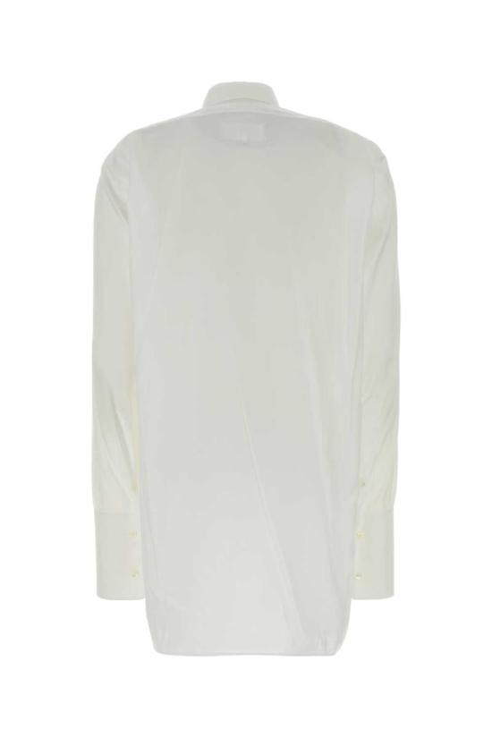 25FW 마르지엘라 커브 헴 셔츠 S29DT0006M35308 100 WHITE - MAISON MARGIELA