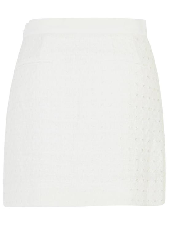 24FW 카사블랑카 숏 스커트 WPF24 SK 116 01OFF WHITE White - CASABLANCA