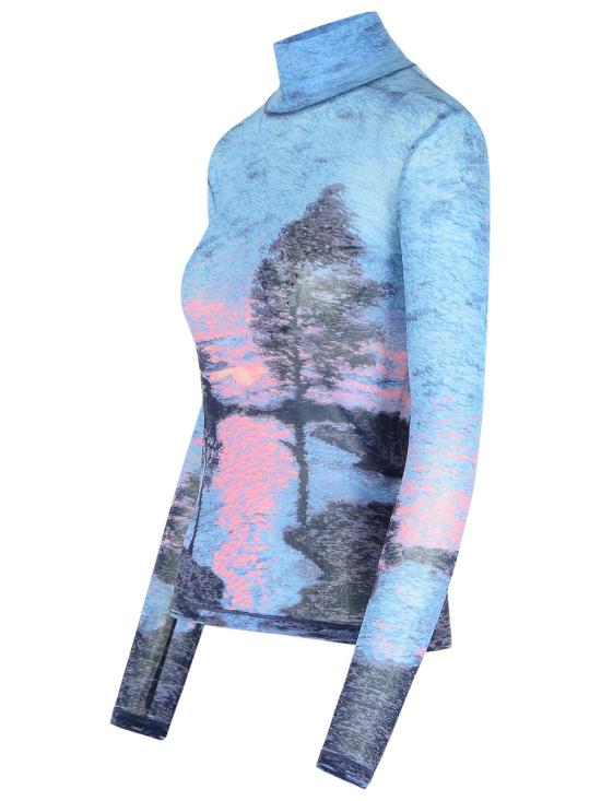 24FW 메종키츠네 터틀넥 NW00417KJ0122P445 Multicolor - MAISON KITSUNE