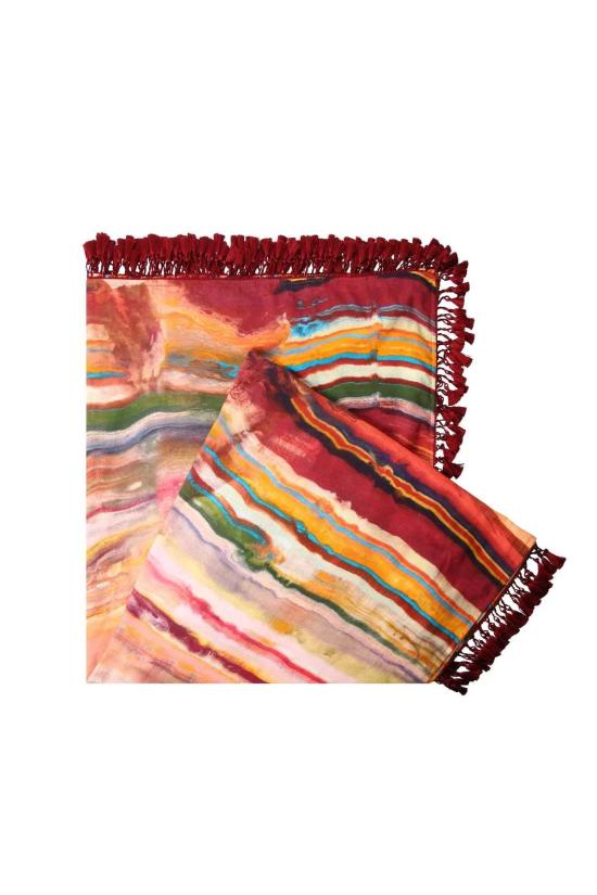  캐롤리나 케이 비치용품 캐롤라이나 K 로라 파레오 루비 대리석 - CAROLINA K