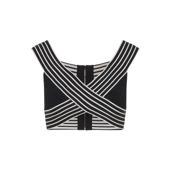 26SS 엘리자베타프랜치 민소매 티셔츠 TK44S61E2 685 NERO BURRO - ELISABETTA FRANCHI