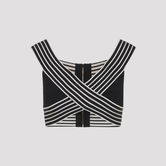 26SS 엘리자베타프랜치 민소매 티셔츠 TK44S61E2 685 NERO BURRO - ELISABETTA FRANCHI