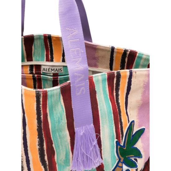 26SS 알레메 토트백 6550A STRIP NEUTRALS - ALEMAIS