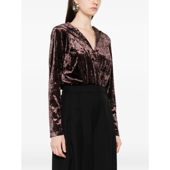 26SS 바쉬 바디수트 티셔츠 LAIA EBENE BROWN - BA&SH