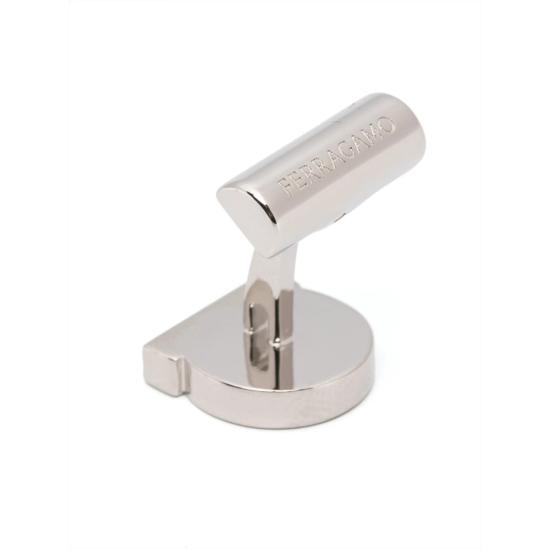 26SS 살바토레 페라가모 커프스 링크/타이 홀더 770403 0791266 PLDBK SILVER BLACK - SALVATORE FERRAGAMO