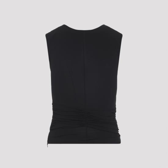 26SS 엘리자베타프랜치 민소매 티셔츠 TO03761E2 110 NERO - ELISABETTA FRANCHI