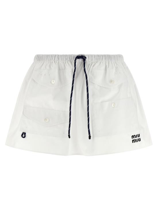 26SS 미우미우 롱 스커트 MG2643SOOO10RGF0009 White