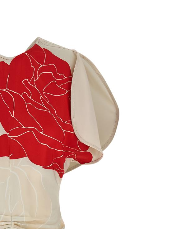 26SS 빅토리아 베컴 미디 원피스 1126WDR005227SSHELLCARDINALRED Multicolor - VICTORIA BECKHAM