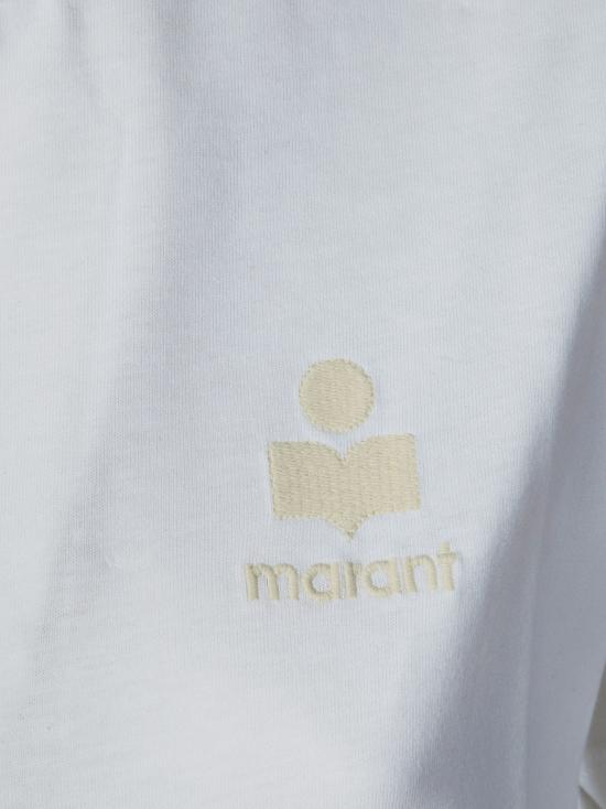 26SS 이자벨마랑에뚜왈 애비 로고 코튼 티셔츠 TS0070FAA1N98E 20WH - ISABEL MARANT ETOILE