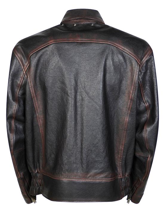 26SS 골든구스 나파 레더 보머 자켓 GMP02531P002301 40249 - GOLDEN GOOSE