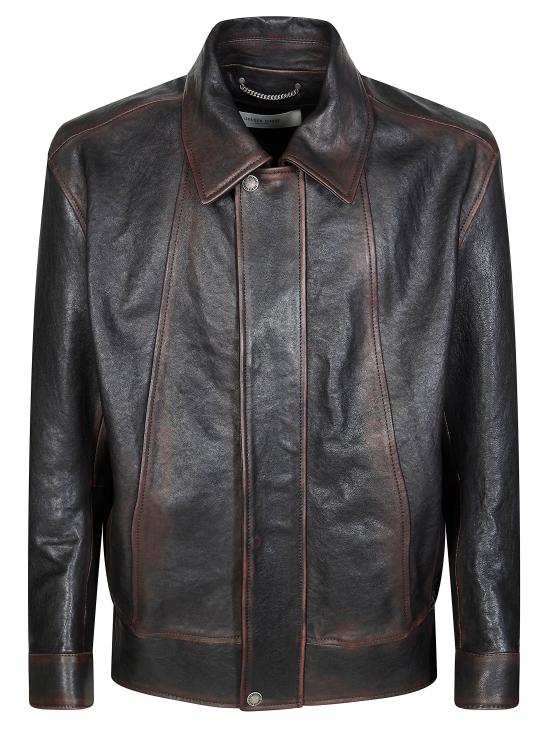 26SS 골든구스 나파 레더 보머 자켓 GMP02531P002301 40249