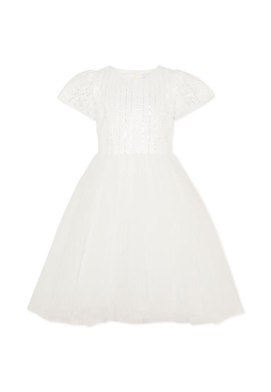 26SS [키즈] 모나리자 원피스 79G914 7743 0163 WHITE - MONNALISA