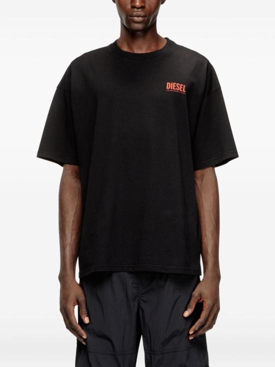 26SS 디젤 반팔 티셔츠 A200360EPCA 9XX NERO - DIESEL