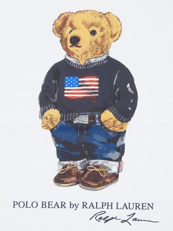 26SS [키즈] 폴로 랄프로렌 티셔츠 323P00508001 WHITECOREBEAR BIANCO - POLO RALPH LAUREN