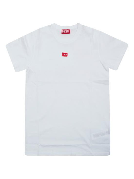 26SS [키즈] 디젤 티셔츠 J025010GRAI K100 BIANCO