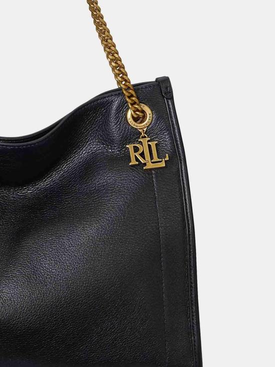 26FW 랄프 로렌 라지 쇼퍼백 431969352002 BLACK - RALPH LAUREN
